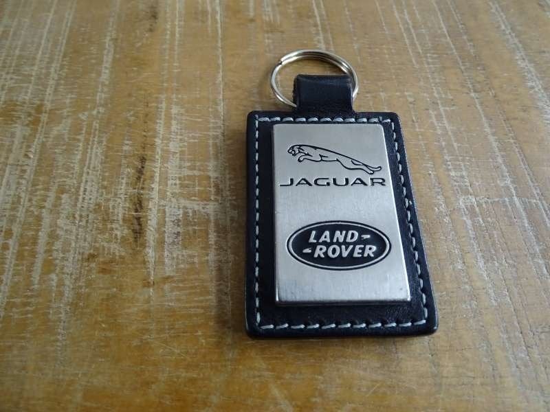 Jaguar - Landrover - Sleutelhanger - Lederen Metalen Hanger, Verzenden, Gebruikt, Auto's