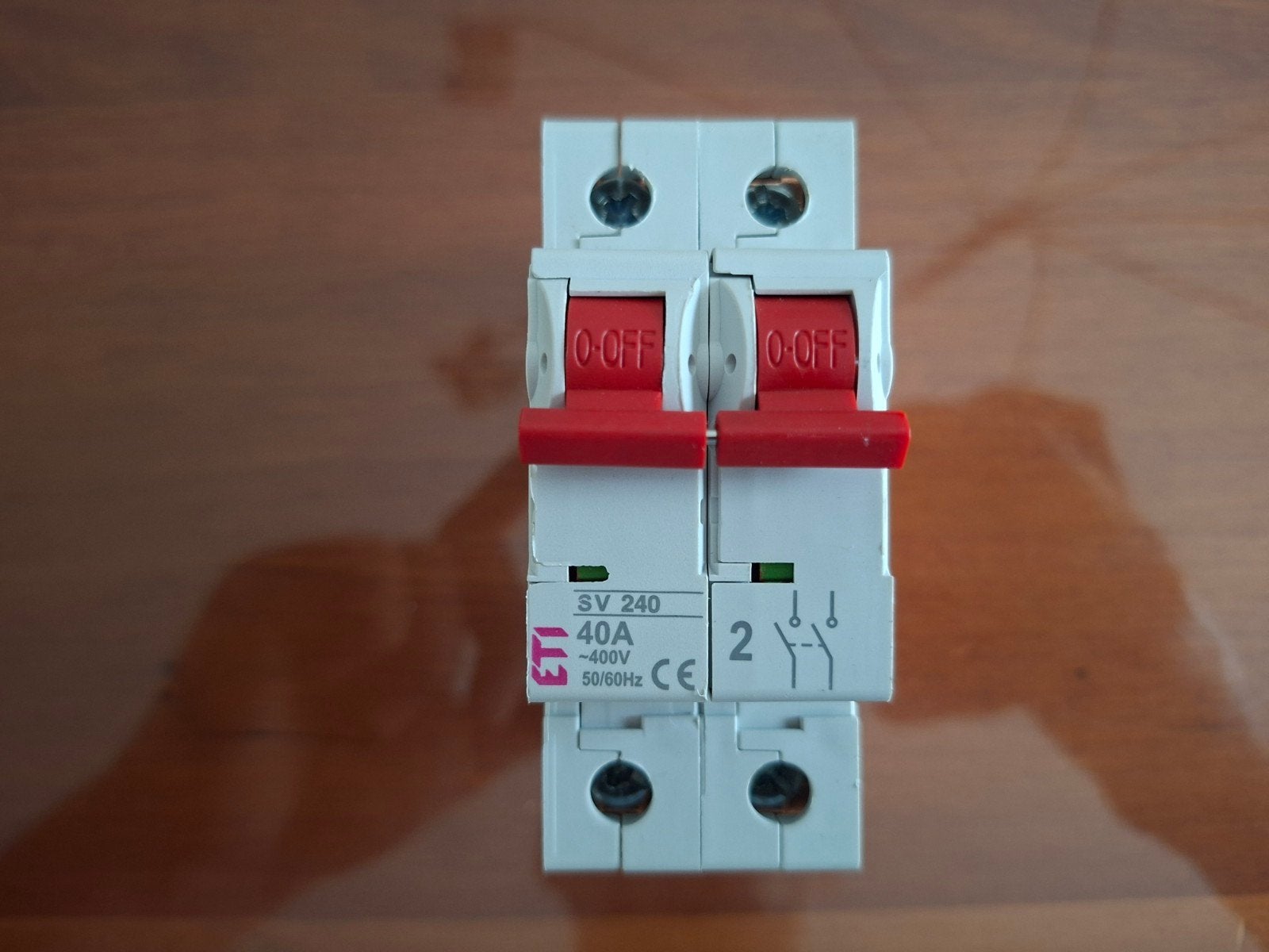 ETI SV 240 2p 40A hoofdschakelaar enkel fase 230V fase & nul, Ophalen of Verzenden, Gebruikt, Overige typen
