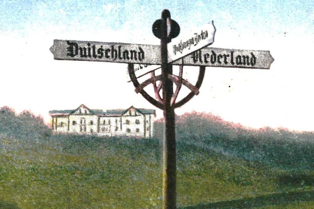 914381 Berg en Dal Gld Grenspaal Postzegel afgeweekt, Ophalen of Verzenden, 1920 tot 1940, Gelopen, Gelderland