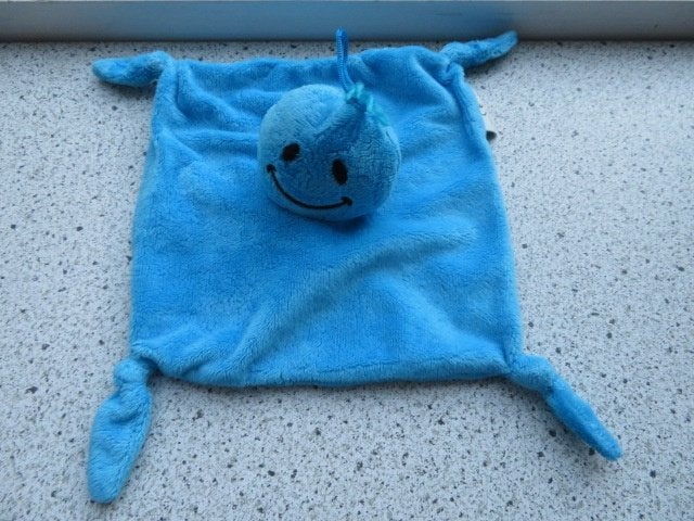 Knuffeldoek blauw velours Daatje Daatjes van DA Drogist, Overige typen, Blauw, Ophalen of Verzenden, Zo goed als nieuw