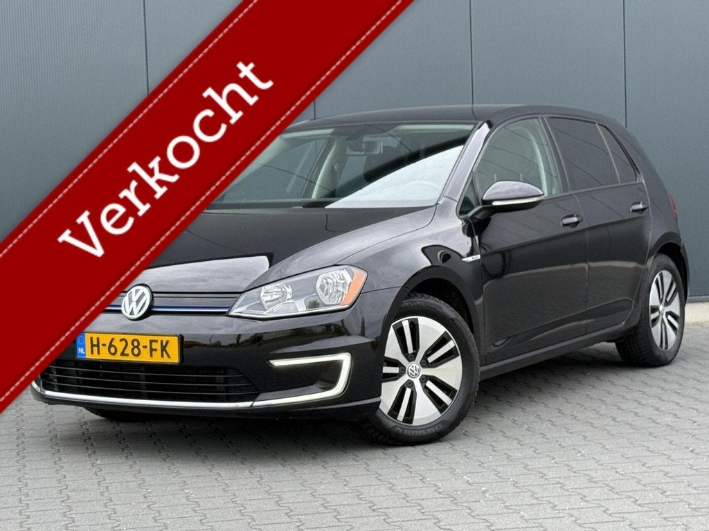 Volkswagen Golf E-Golf 5-Deurs - Camera - Clima - Stoelverwa, Stof, Zwart, 116 pk, Zwart