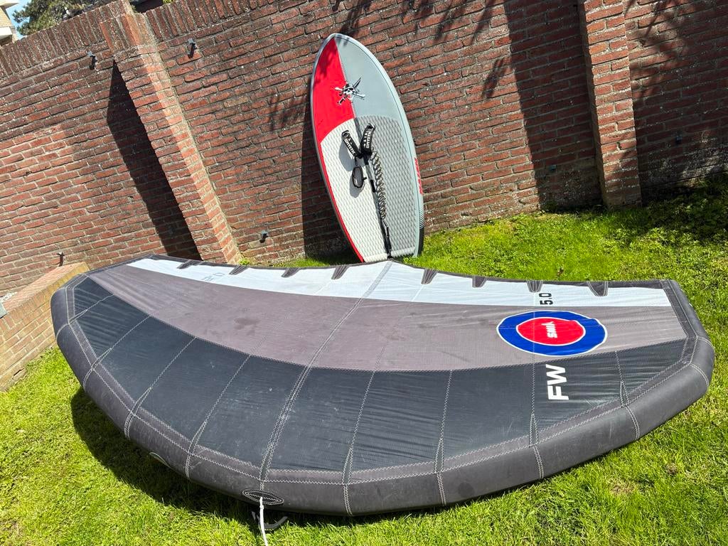 naish  hover wing board 95L + Smik Wing 5m, Ophalen, Gebruikt