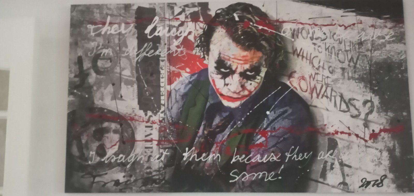 Schilderij van Fabian the New joker, Antiek en Kunst, Ophalen of Verzenden