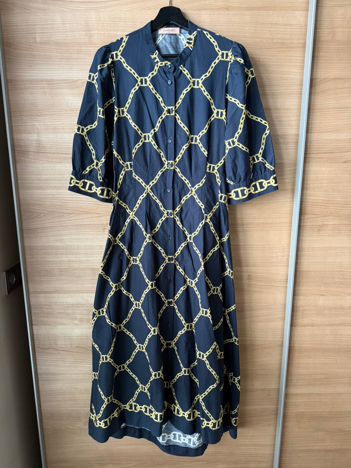 Twinset lange jurk - IT48, Zwart, Maat 42/44 (L), Ophalen of Verzenden, Zo goed als nieuw