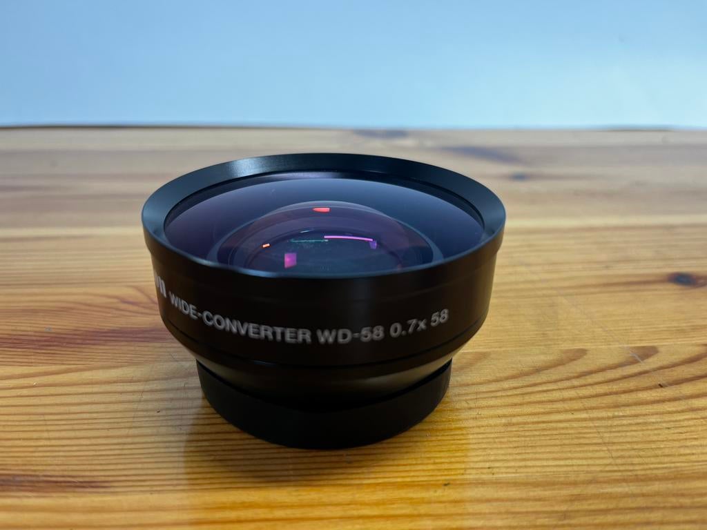 Canon wide-converter WD58 0,7 x 58 (opschroeflens), Canon, Zo goed als nieuw, A, A