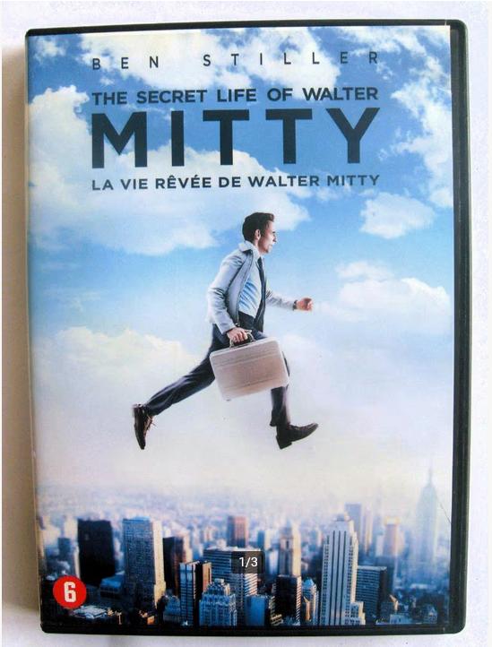 The Secret Life of Walter Mitty (originele dvd) Ben Stiller, Cd's en Dvd's, Vanaf 6 jaar, Ophalen of Verzenden, Zo goed als nieuw