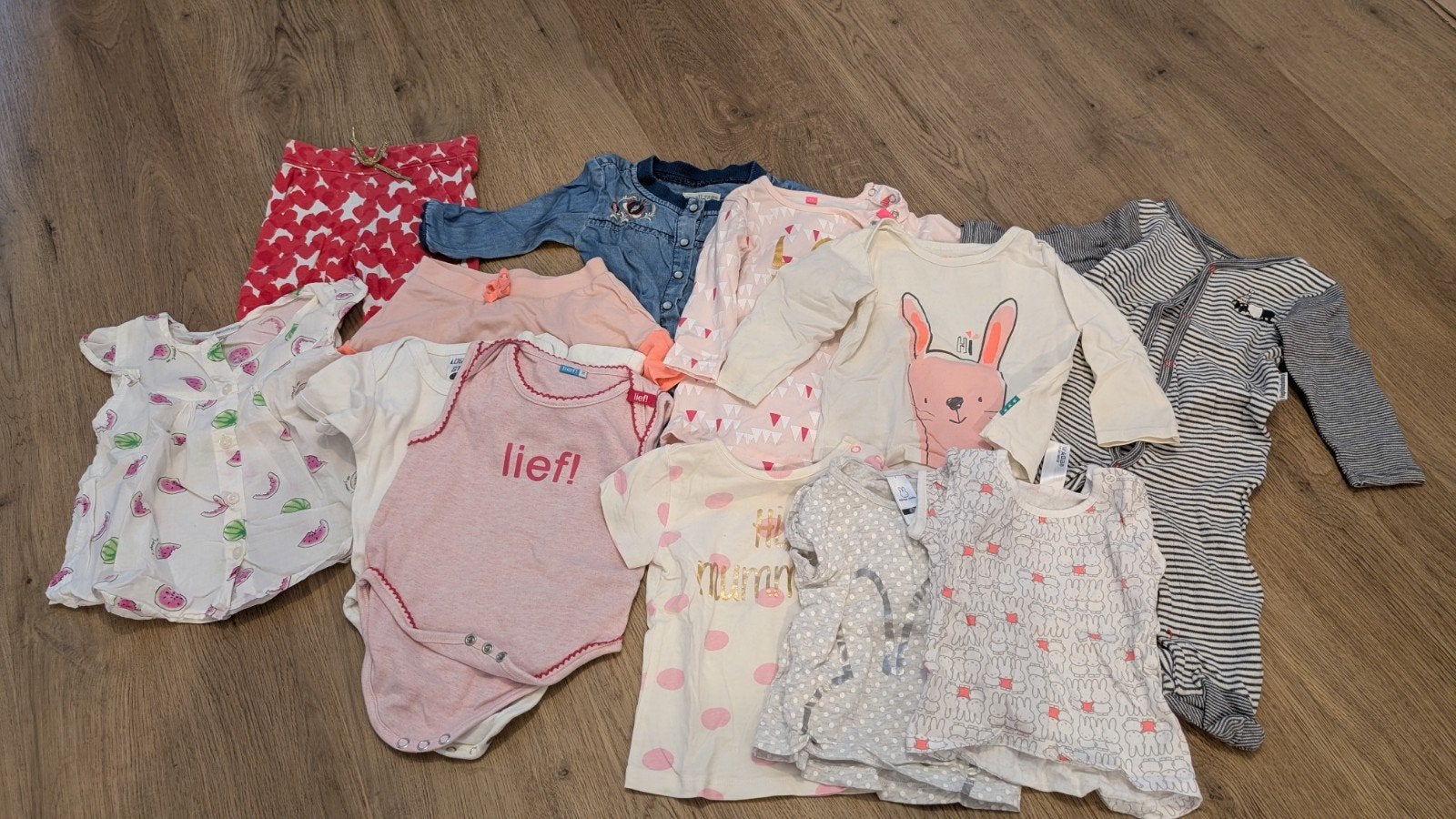 Babykleding pakket maat 68 - diverse merken, Kinderen en Baby's, Gebruikt, Meisje, Setje, Diverse merken