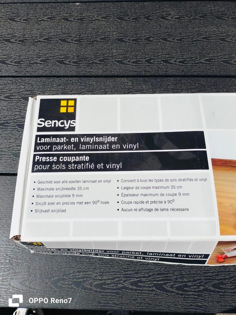 Sencys laminaat- en vinylsnijder nieuw, Ophalen of Verzenden, Nieuw