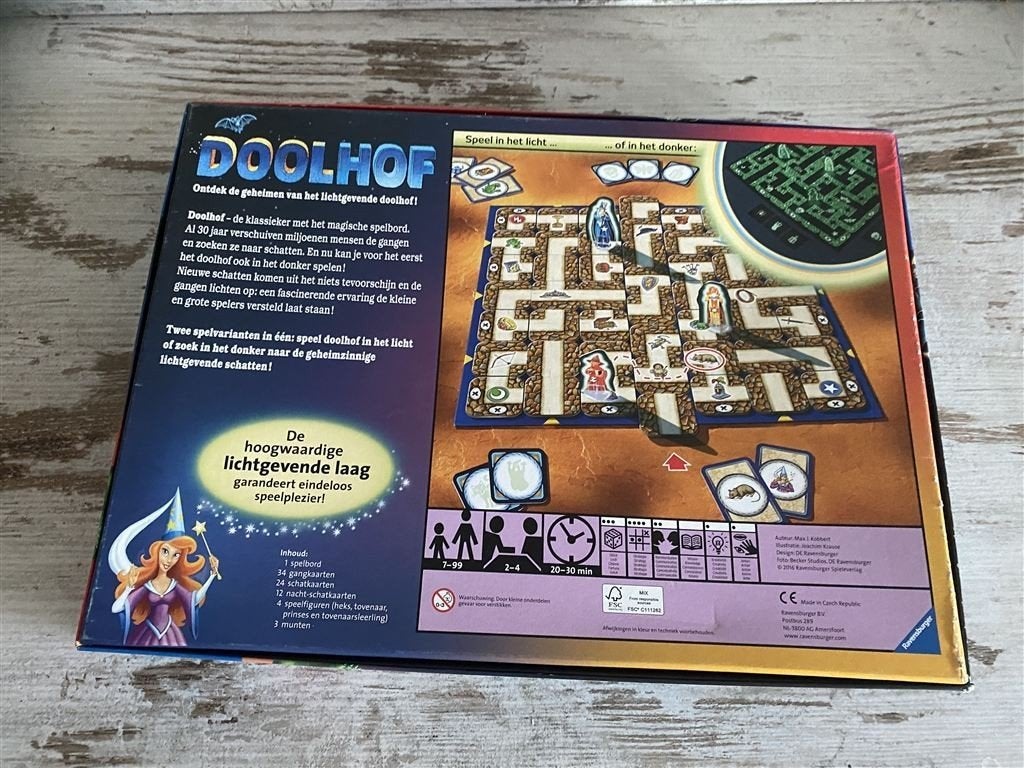Doolhof glow in the dark [s996], Hobby en Vrije tijd, Gezelschapsspellen | Bordspellen, Verzenden, Zo goed als nieuw