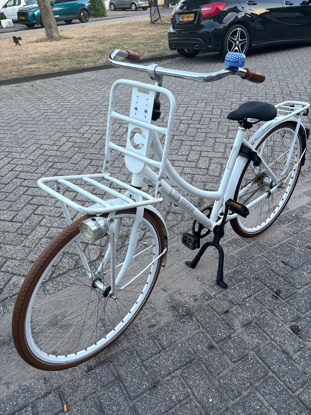 Cortina U4 transportfiets wit, Terugtraprem, Ophalen, Overige merken, 53 tot 56 cm