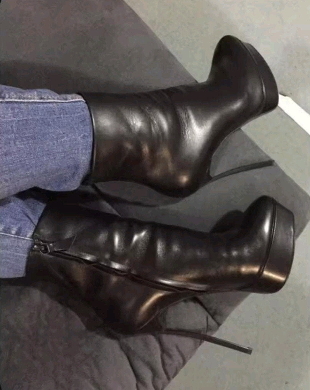 Supermooie Leren Enkellaarzen, tm 46!, Kleding | Dames, Schoenen, Verzenden, Nieuw, Zwart, Hoge laarzen