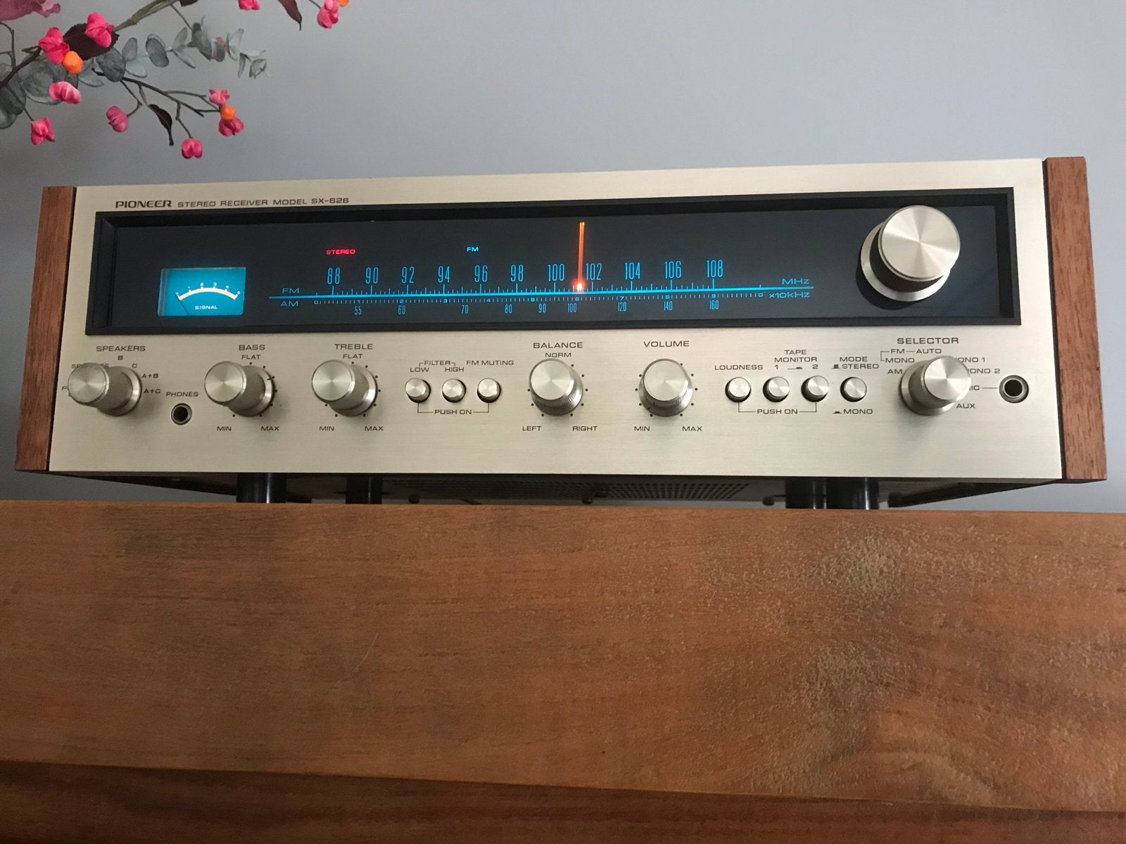 Pioneer SX-626 Vintage Hifi, Ophalen, Zo goed als nieuw, Pioneer, Minder dan 60 watt