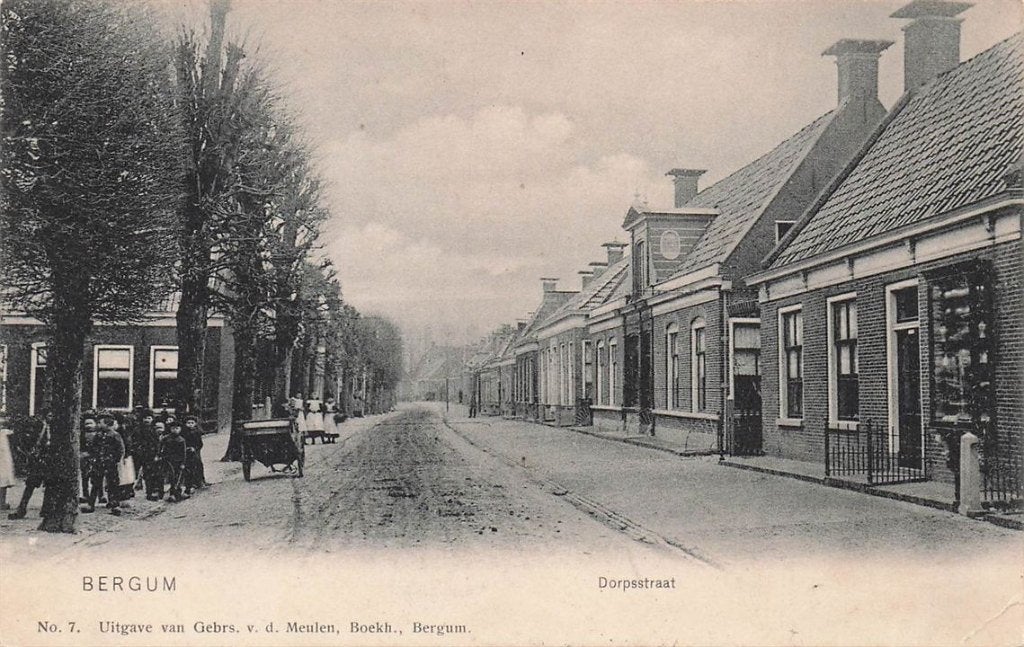 703-044-025 Bergum Dorpsstraat, Verzenden, Voor 1920, Friesland