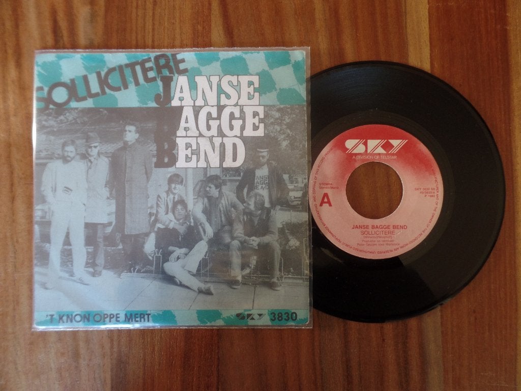 single  Janse Bagge Bend - Sollicitere, Cd's en Dvd's, Ophalen of Verzenden, Gebruikt, 7 inch, Nederlandstalig