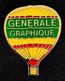 Generale Graphique 2 ballon pin, Verzenden, Nieuw, Transport, Speldje of Pin