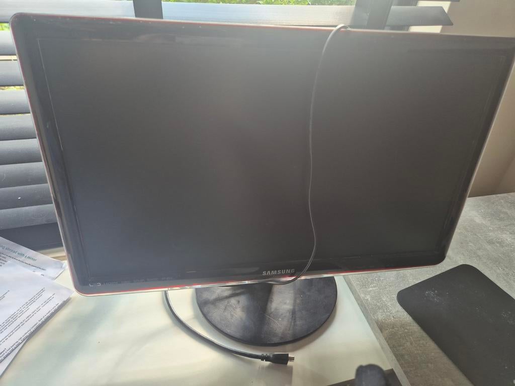 Samsung LT24A350EW/EN 24 inch Computerscherm, Ophalen, Gebruikt, Kantelbaar, HDMI