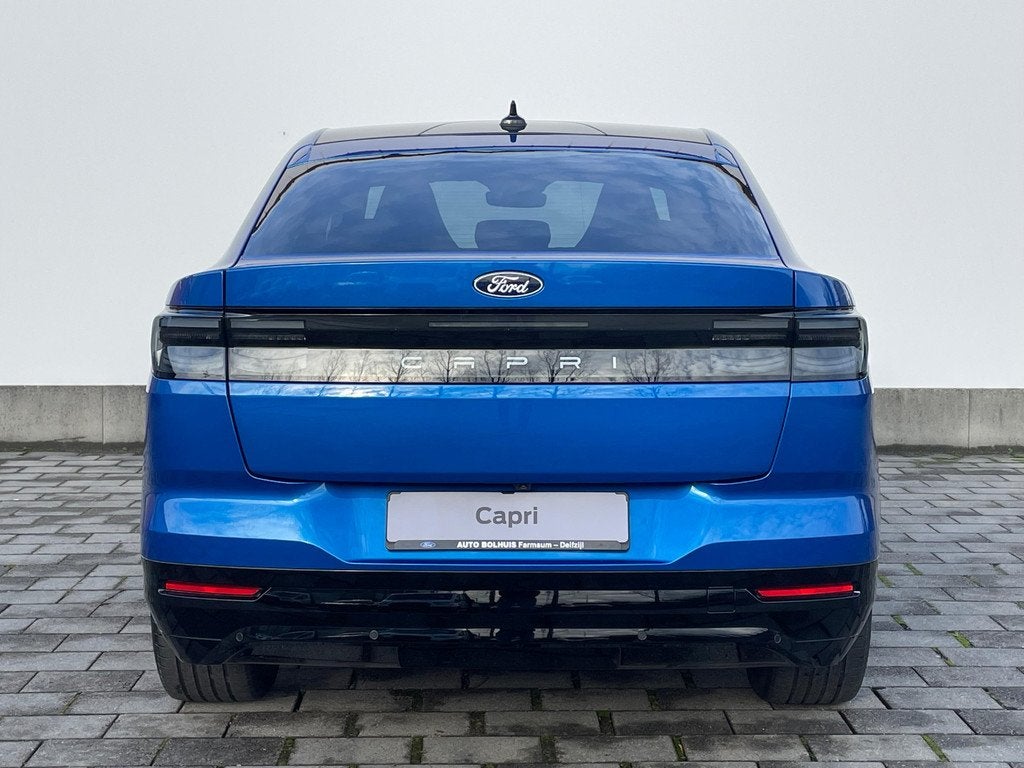 Ford Capri Ext Range RWD 77 kWh PREMIUM | Driver Ass. Pack |, Automaat, Achterwielaandrijving, 1998 kg, Blauw