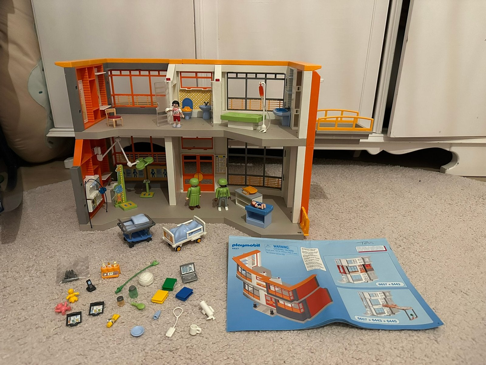 Playmobil 6657, compleet ziekenhuis, Kinderen en Baby's, Ophalen, Gebouw, Complete set, Zo goed als nieuw