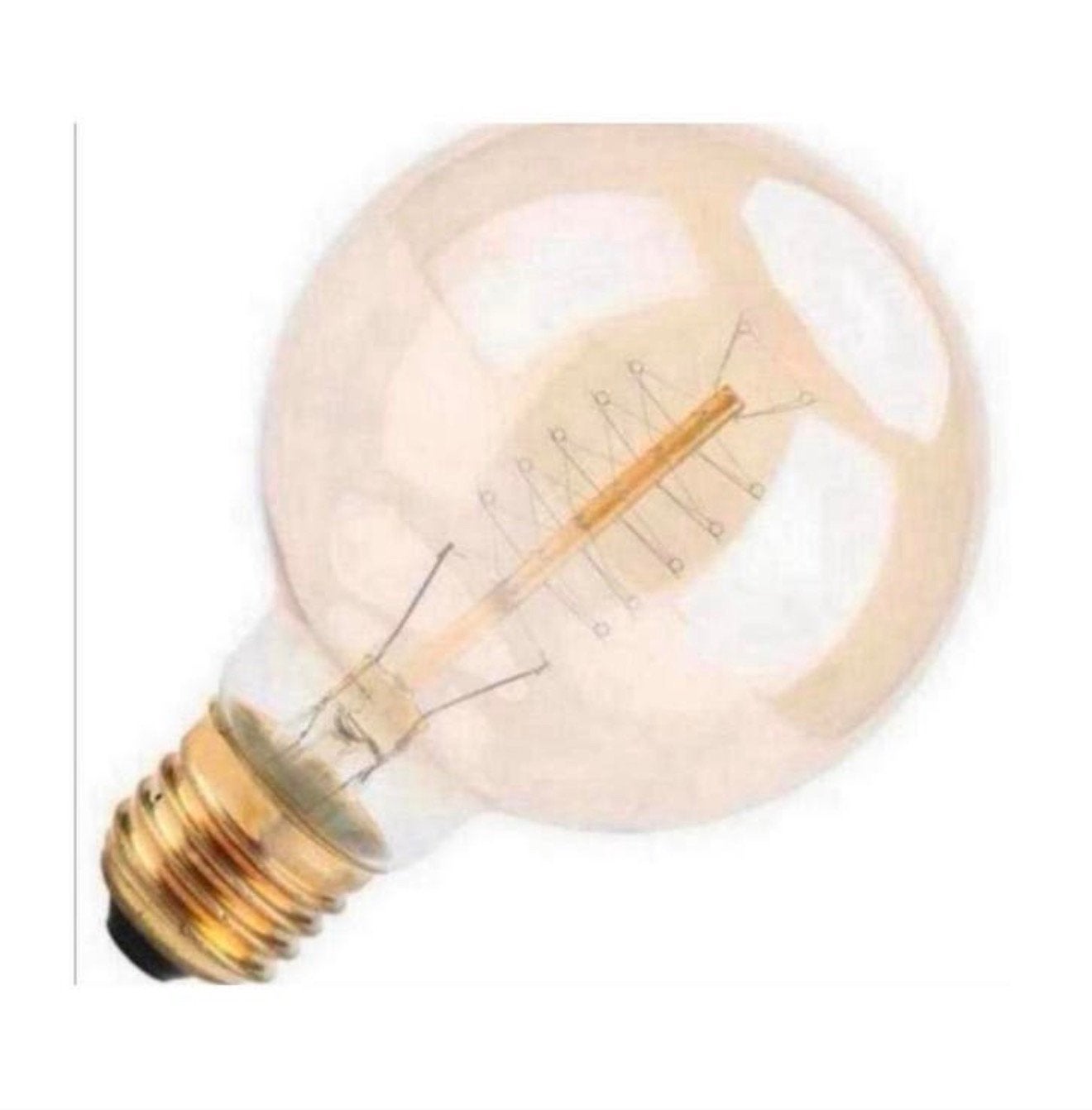 2x Spiraal lamp 80x120 E27 vintage 40W deco LED evt 48 stuks, 30 tot 60 watt, Led-lamp, Nieuw, H