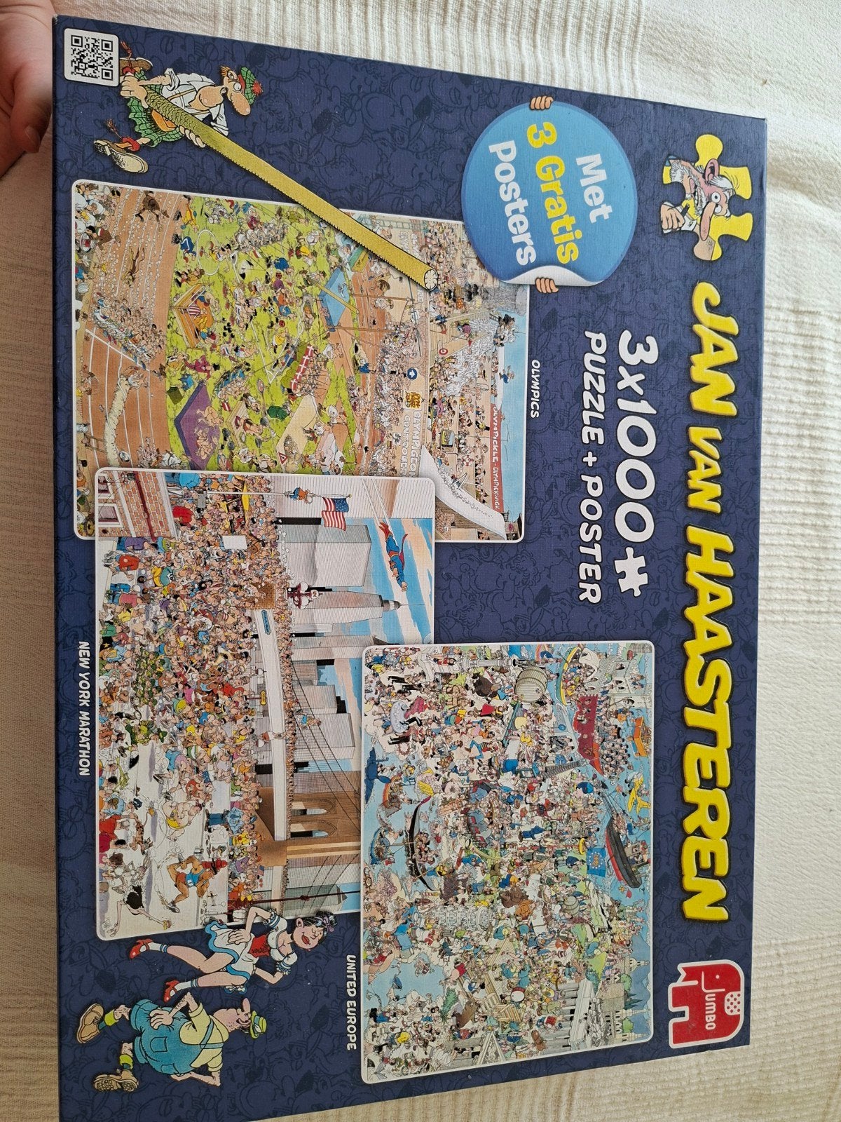 Jan van Haasteren 3x1000 stukjes puzzelset, Hobby en Vrije tijd, Denksport en Puzzels, Ophalen of Verzenden, 500 t/m 1500 stukjes
