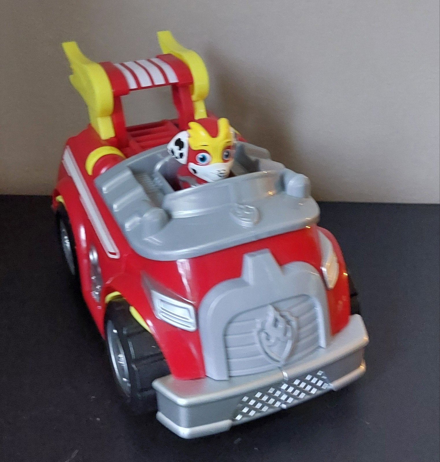 Paw Patrol, Mighty Marshall Brandweerwagen en Figuur, Ophalen, Gebruikt