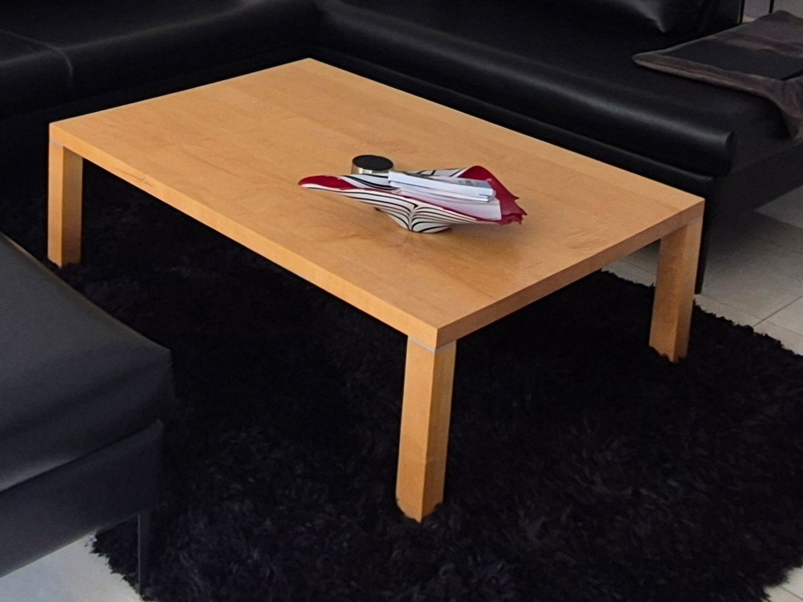 Esdoorn houten salontafel, Ophalen, 100 tot 150 cm, 50 tot 100 cm, Minder dan 50 cm