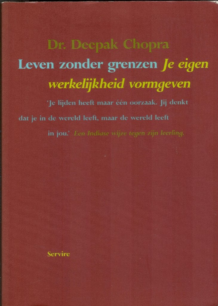 Deepak Chopra - Leven zonder grenzen, Ophalen of Verzenden, Gelezen, Overige onderwerpen, Overige typen