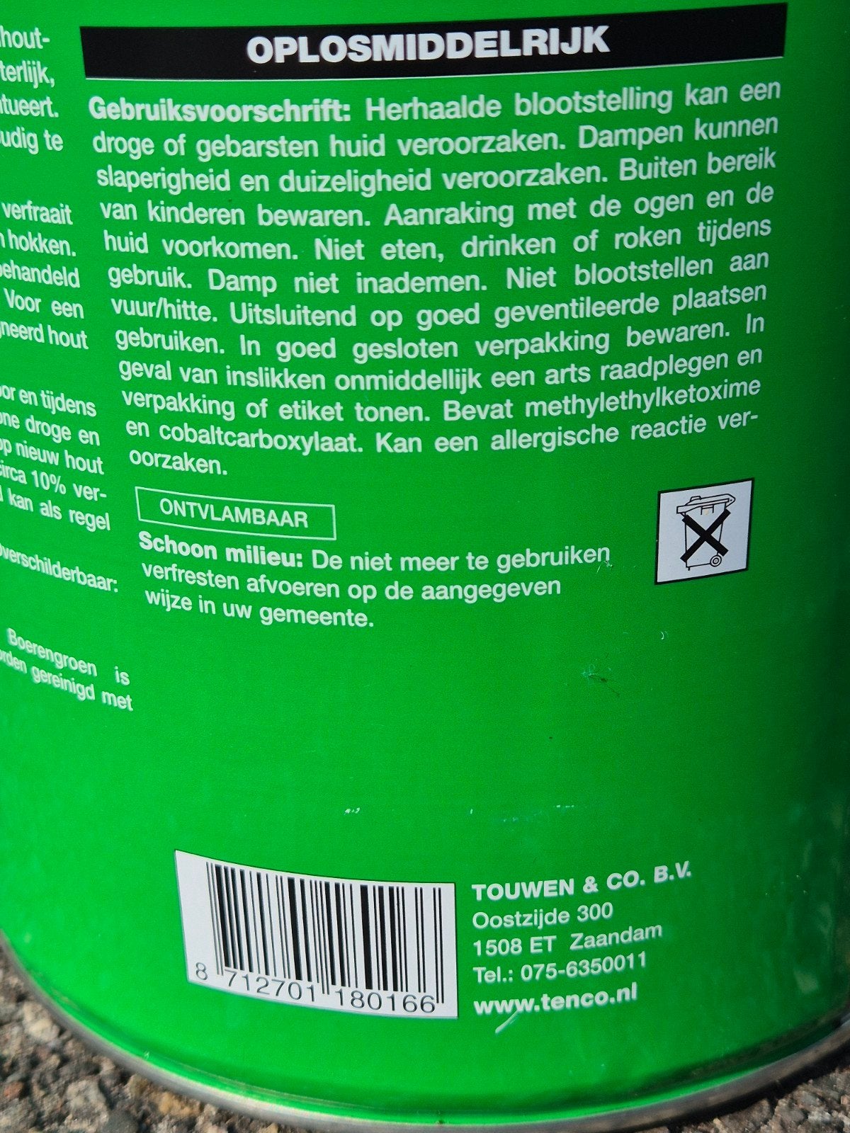 Tenco Boeren groen - Boerengroen Beits - 3x 5 liter, Ophalen of Verzenden, Nieuw, Beits