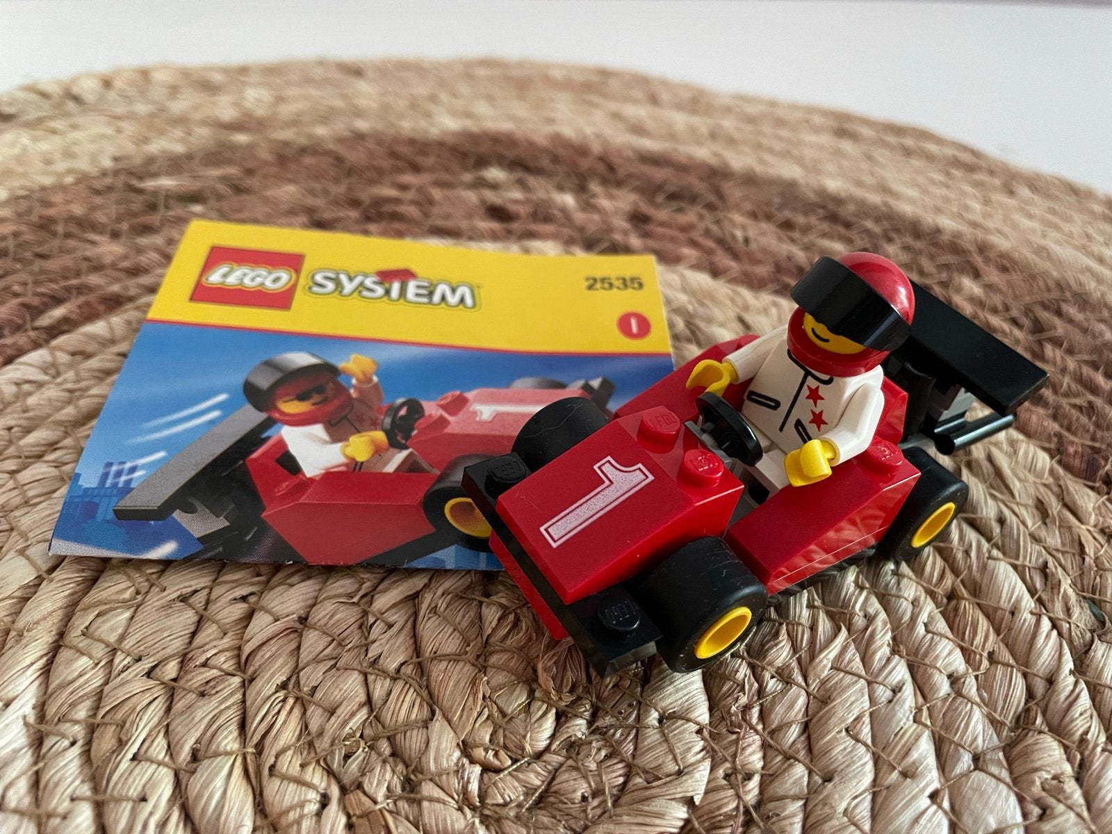 Lego System 2535 Formule 1 Raceauto met Coureur, Lego, Ophalen of Verzenden, Zo goed als nieuw, Compleet
