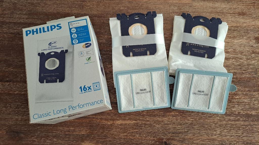 12 x Philips Classic Long Performance S-BAG stofzuigerzakken, Ophalen of Verzenden, Nieuw