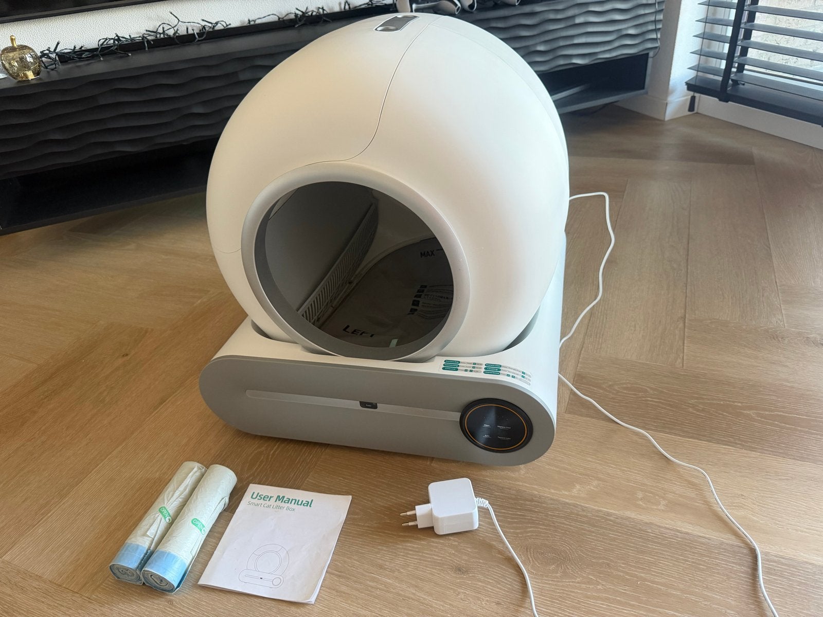 Automatische Zelfreinigende Kattenbak (65L), Dieren en Toebehoren, Kattenbakken, Ophalen, Gebruikt