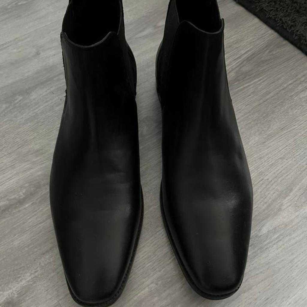 NIEUW: zwarte enkellaarzen maat 45, Ophalen of Verzenden, Nieuw, Zwart