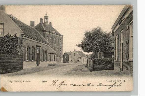 Groet uit Made Nauta 2400  st 1908, Ophalen of Verzenden, Voor 1920, Gelopen, Noord-Brabant
