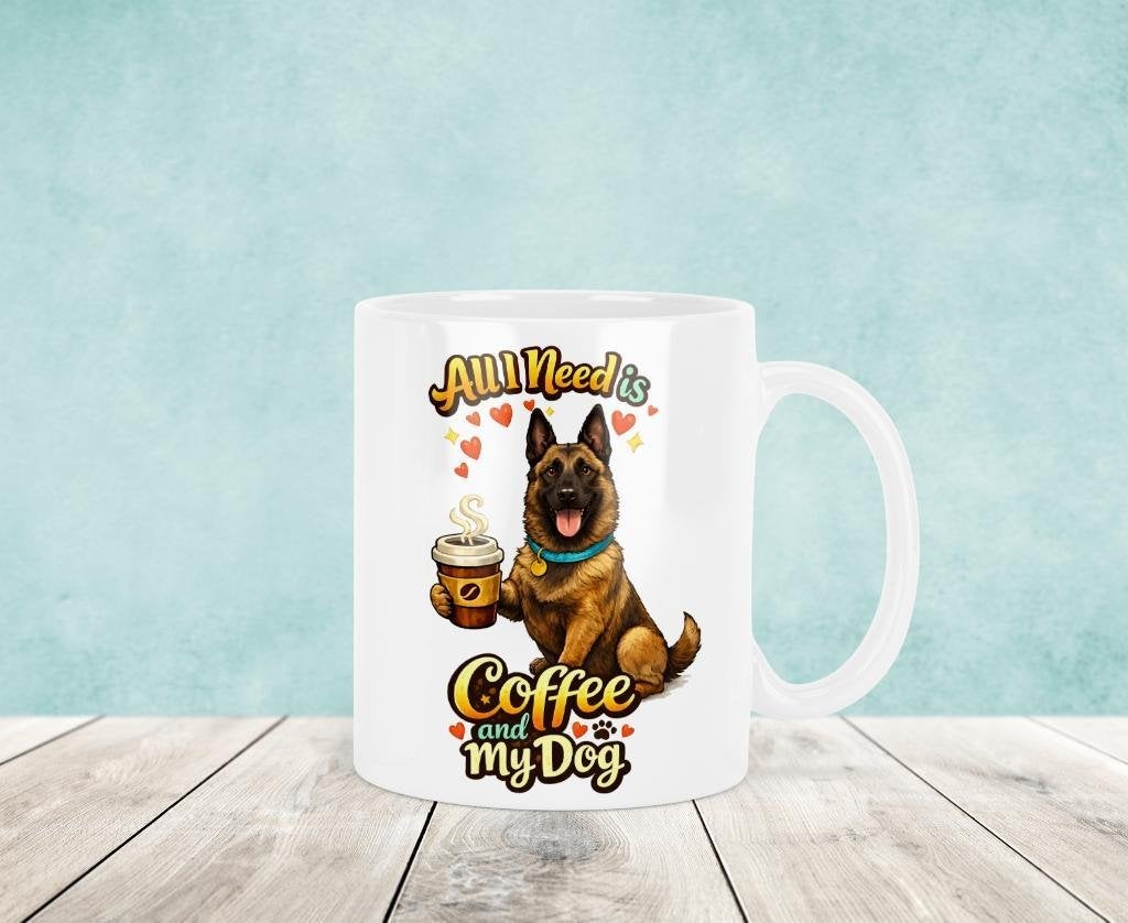 All I Need is Coffee and my Dog - Duitse Herder Mok, Verzenden, Keramiek, Nieuw, Overige stijlen