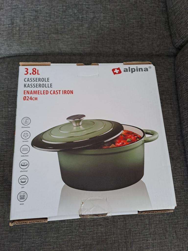 Alpina cassarole cast iron 3.8liter, Ophalen of Verzenden