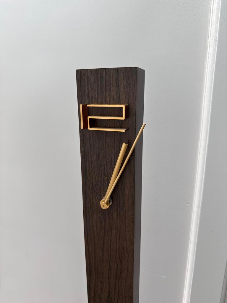 Karlsson Staande Klok Hout - Modern Design, Huis en Inrichting, Woonaccessoires | Klokken, Ophalen, Zo goed als nieuw, Analoog