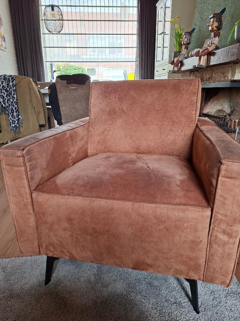 Bankstel met 2 stoelen, Huis en Inrichting, Banken | Bankstellen, Ophalen, Gebruikt, Minder dan 75 cm, Tweepersoons