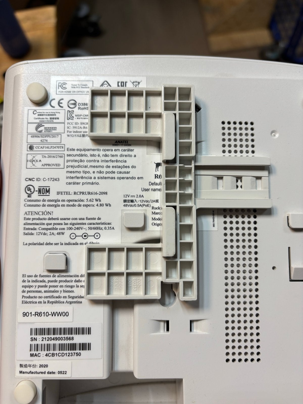Ruckus R610 (901-R610-WW00) Professioneel Wi-Fi Access Point, Ophalen of Verzenden, Gebruikt