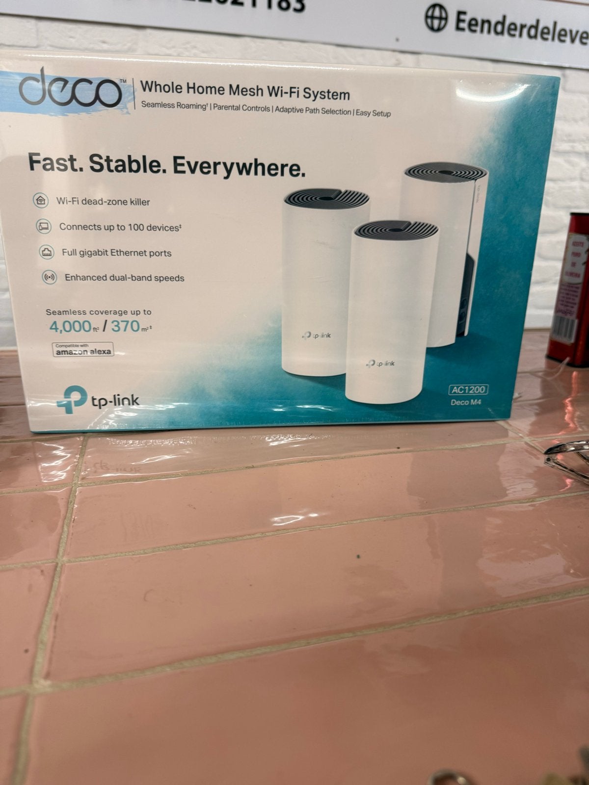 TP-Link Deco M4 AC1200 Whole Home Mesh Wi-Fi Systeem, Ophalen, Nieuw
