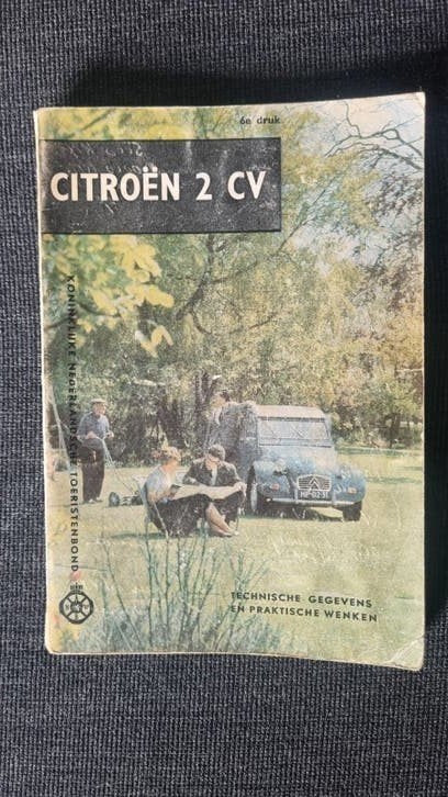 Citroën 2 CV Technische Gegevens en Praktische Wenken, Ophalen of Verzenden, Gelezen, Citroën, Koninklijke Nederlandse Toeristenbond