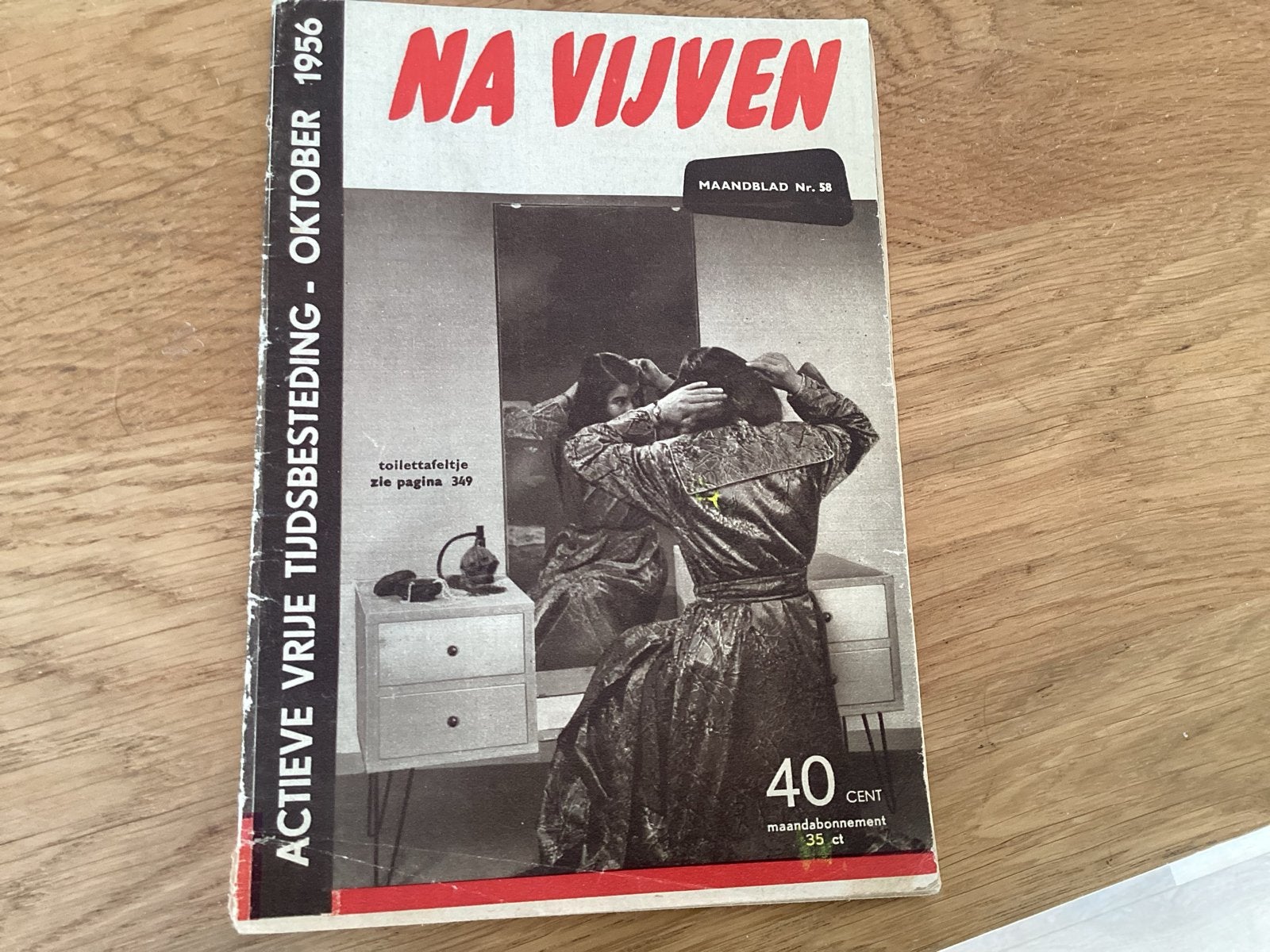 Na Vijven Maandblad Nr. 58 - Oktober 1956, Ophalen of Verzenden, Gelezen, Overige typen