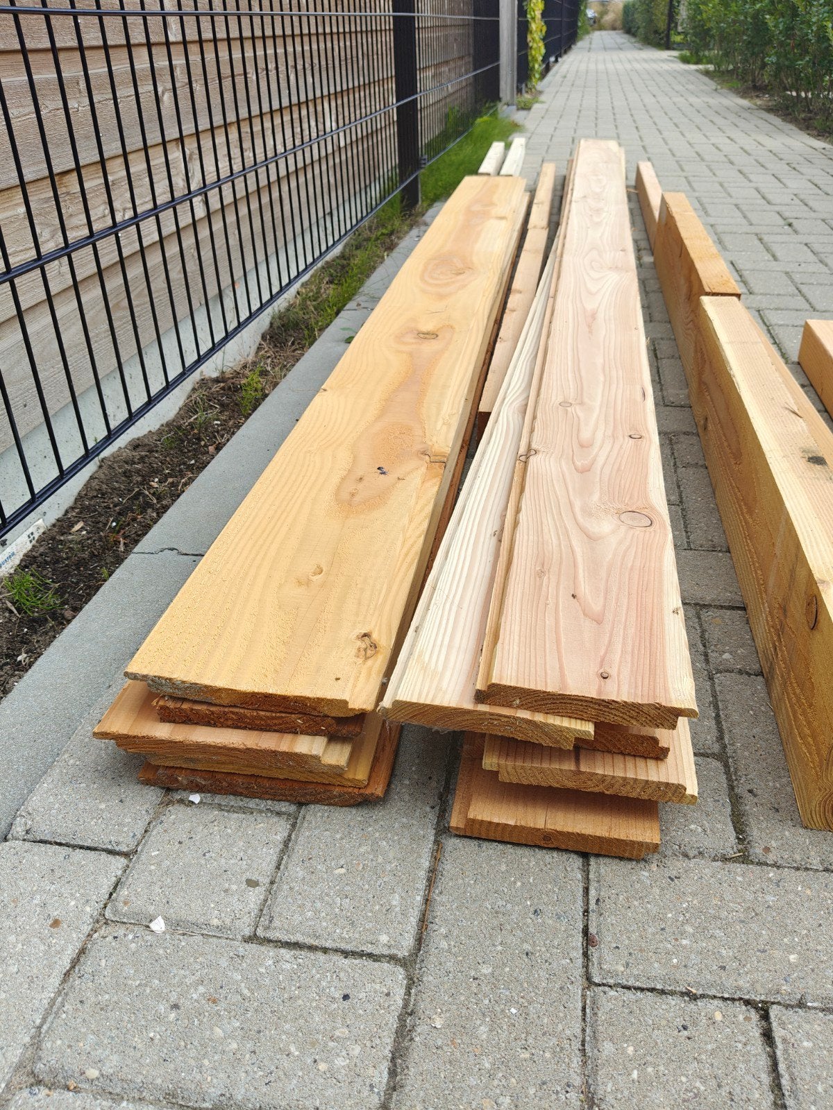 Diverse Douglashout balken en planken, Doe-het-zelf en Verbouw, Hout en Planken, Ophalen, Zo goed als nieuw, Balk, Overige houtsoorten