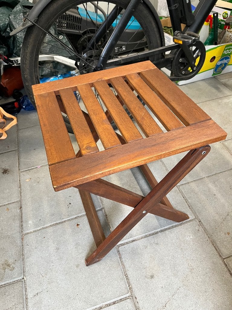 Ikea NÄMMARÖ Kruk/bijzettafel, opklapbaar/lichtbruin, Ophalen, Nieuw, Rechthoekig, Hout