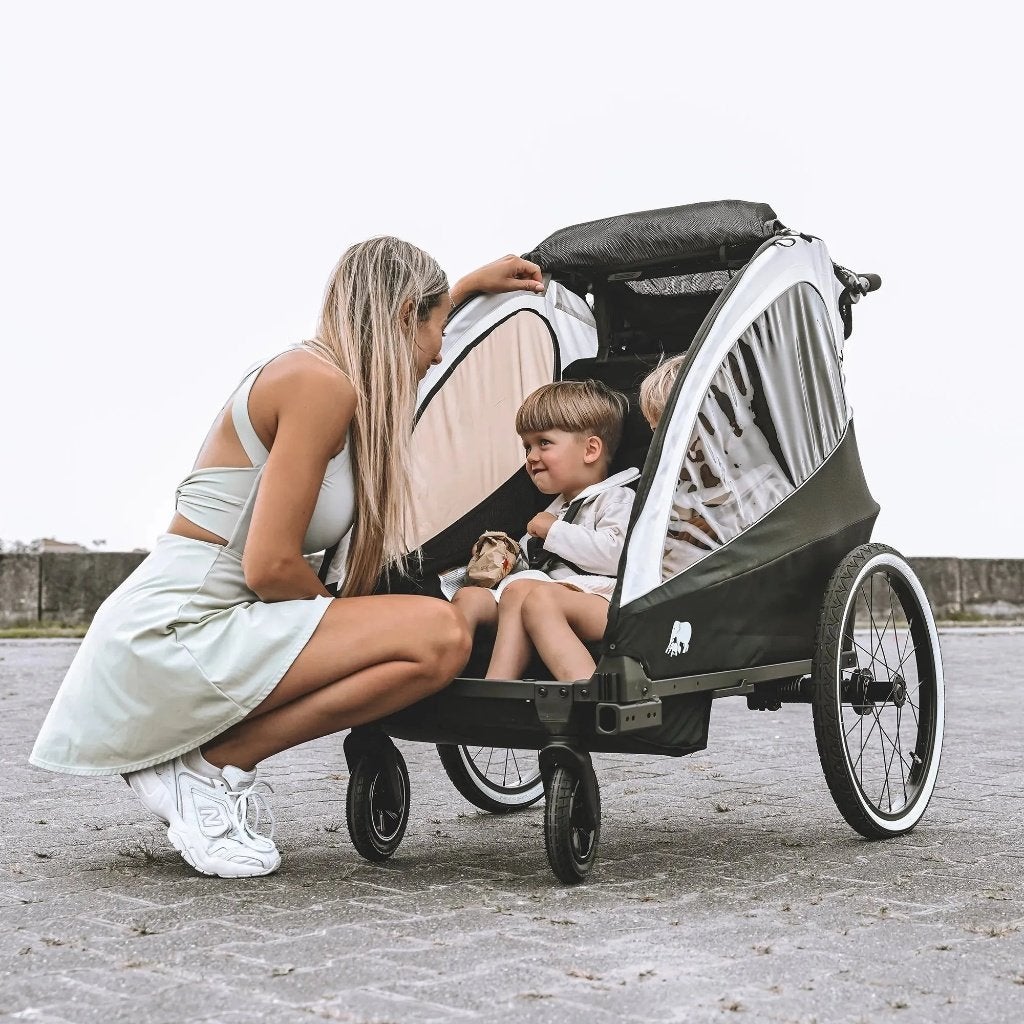Deryan Fietskar - Kinderfietskar 2 Persoons - Wandelwagen, Fietsen en Brommers, Fietsaccessoires | Aanhangers en Karren, Marithaime 8q