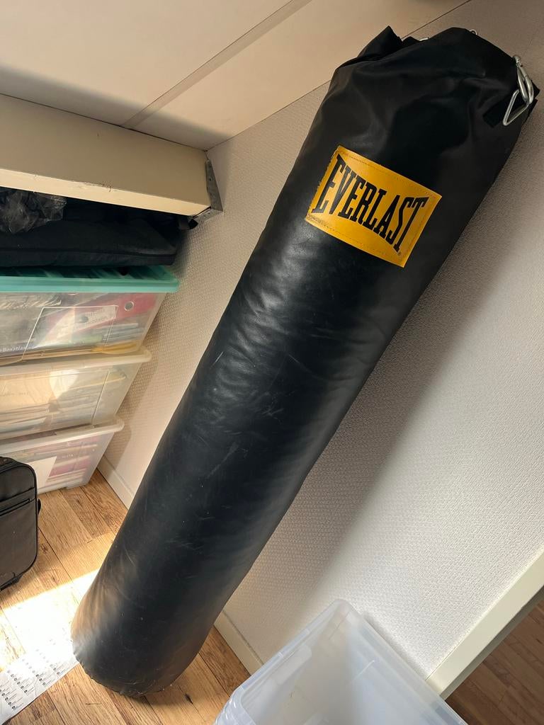 Everlast Bokszak - Zwart, Goede Staat, Sport en Fitness, Boksen, Gebruikt, Bokszak, Ophalen
