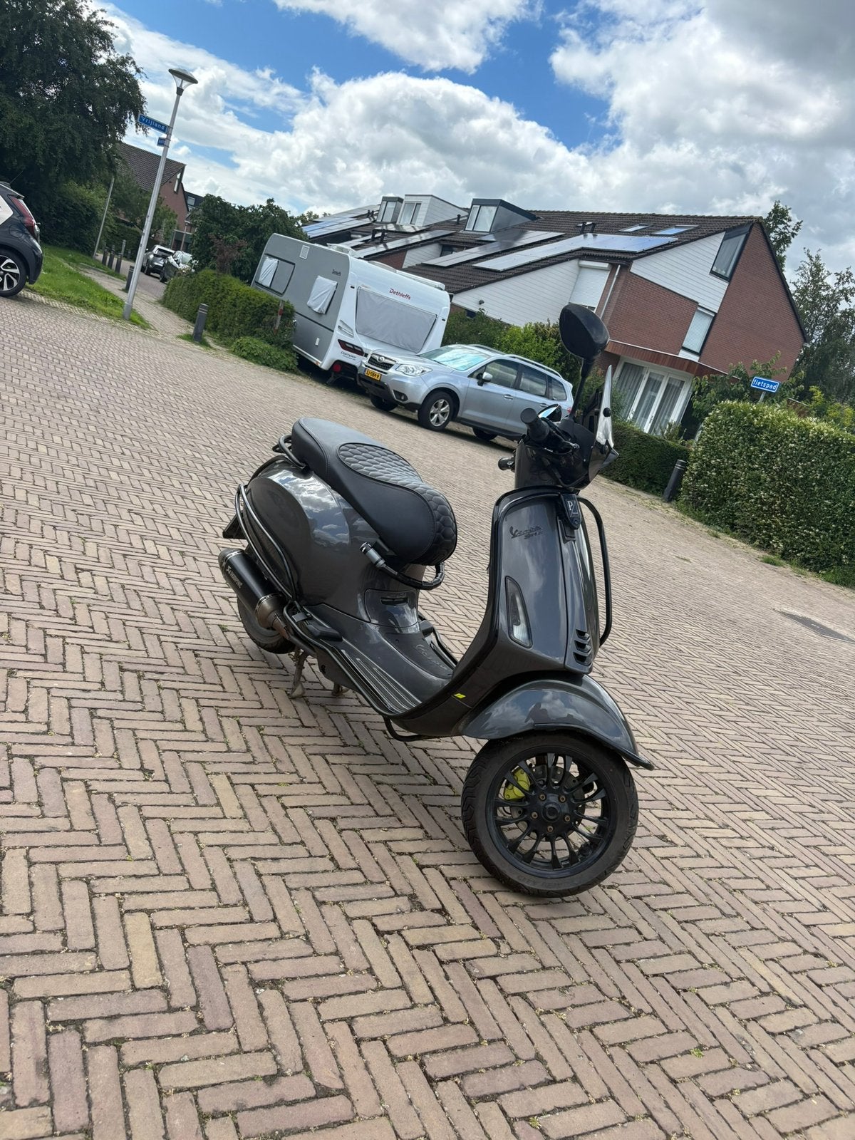 Vespa sprint akrapovic Agaatgrijs 2022, Ophalen of Verzenden, Zo goed als nieuw, Benzine