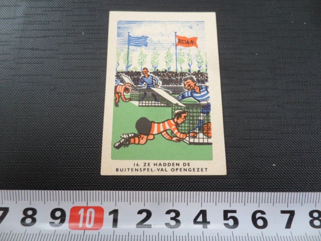 sticker plaatje strip voetbal spreekwoord RIZLA #16, Verzamelen, Ophalen of Verzenden, Zo goed als nieuw
