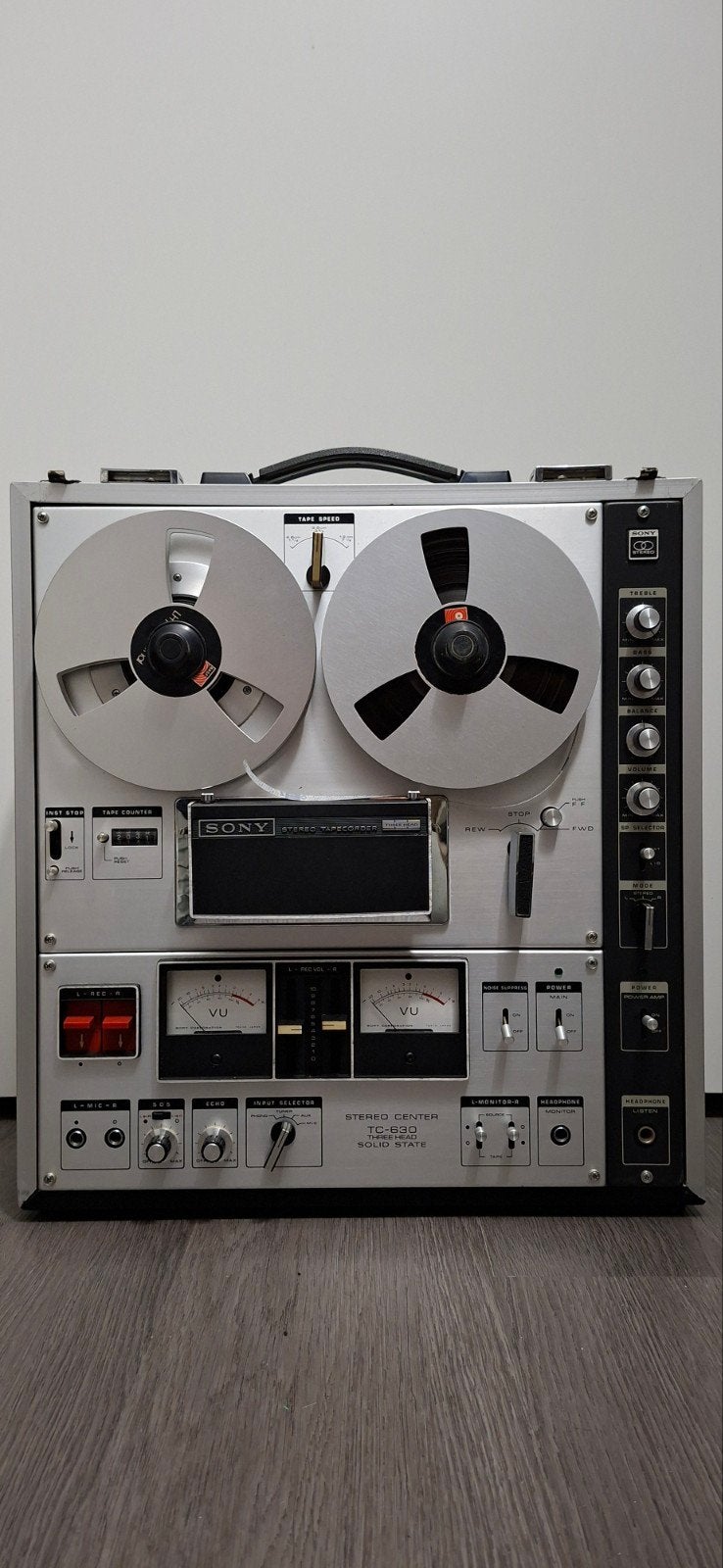 Sony Bandrecorder TC-630 met stofkap, Ophalen of Verzenden, Bandrecorder, Met stofkap