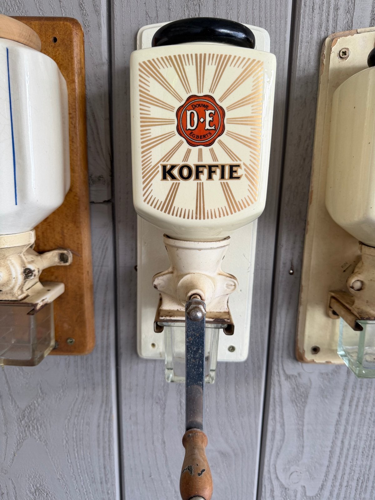 Antieke Douwe Egberts Koffiemolen - Wandmodel, Antiek en Kunst, Antiek | Keukenbenodigdheden, Ophalen of Verzenden