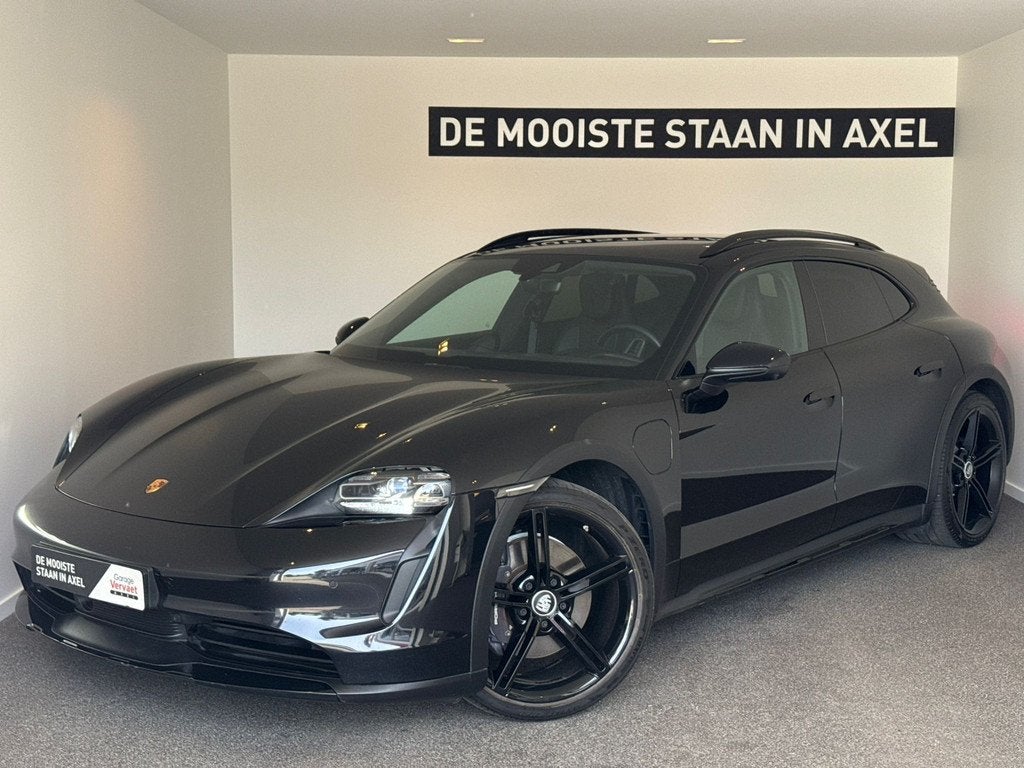 Porsche Taycan Cross Turismo 4 93 kWh (bj 2022, automaat), Auto's, Porsche, Automaat, Automatische klimaatregeling, Zwart, 4 stoelen